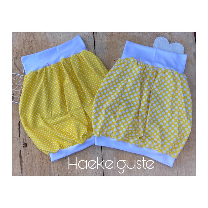 Ballonrock "Punkte " Damen Rock Sommer Gelb Points von Haekelguste