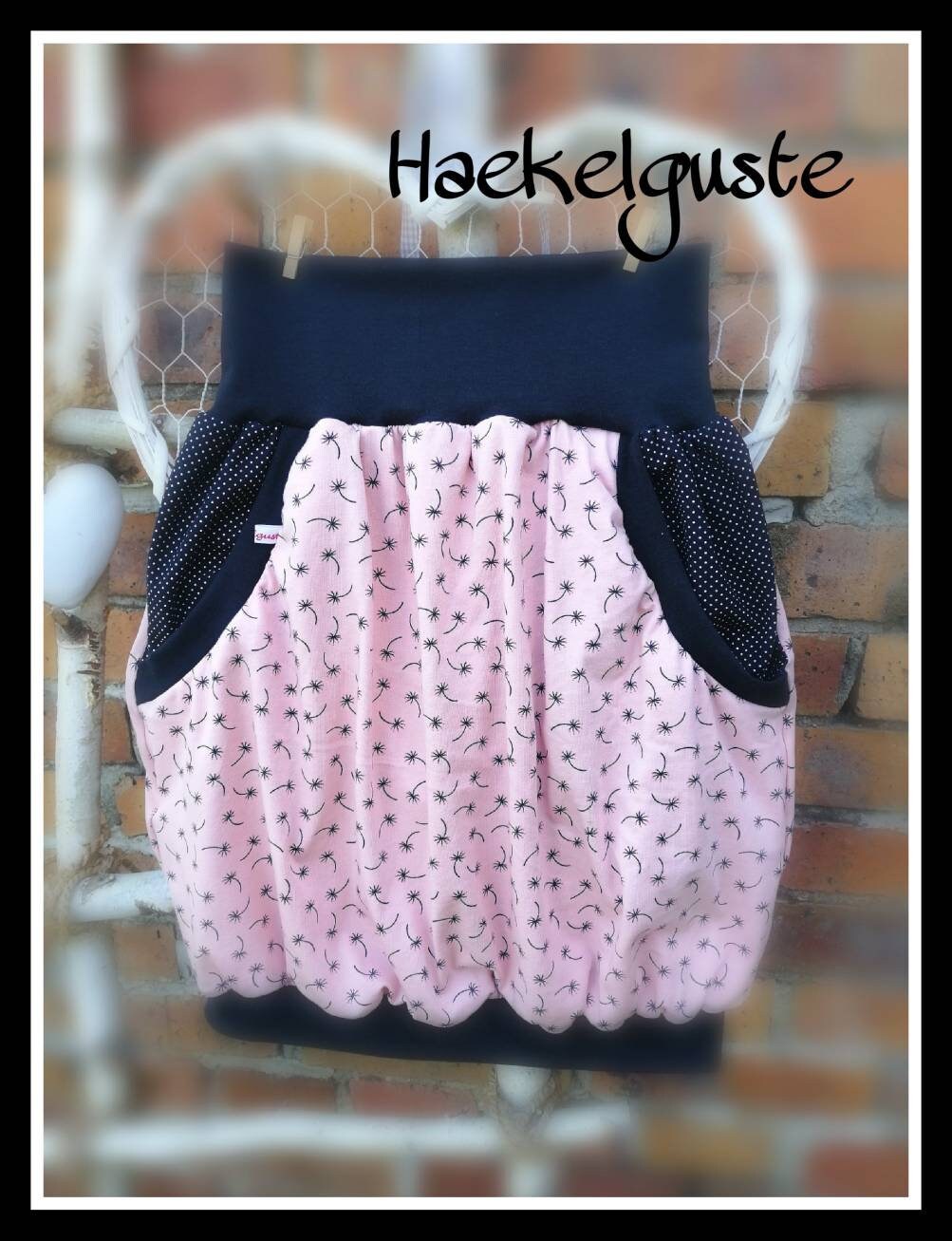Ballonrock "Pusteblume" Jersey Damen Rock Mit Taschen Hüftrock von Haekelguste