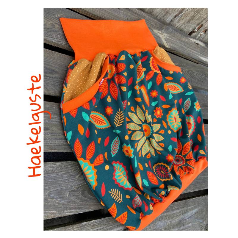 Ballonrock Wunderblume, Jersey Rock Mit Taschen, Retro Haekelguste, Sommerrock Damen Curvy von Haekelguste