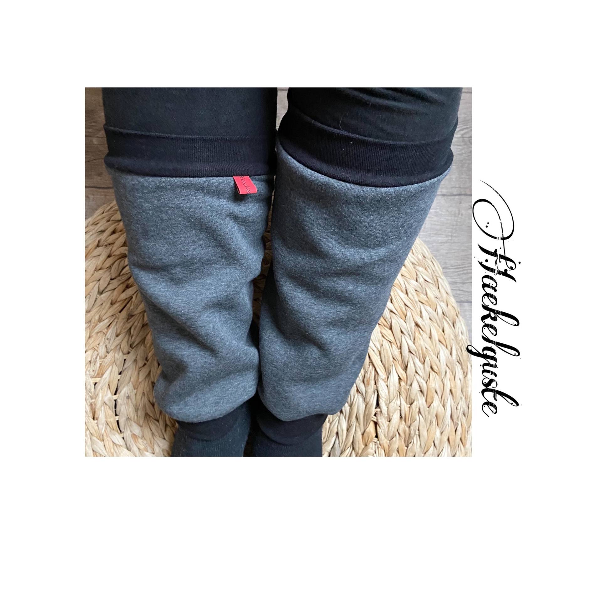 Damen Beinstulpen Sweat Dunkelgrau Stulpen Frau Geschenk Freundin Damen Beinstulpen Sweat Dunkelgrau Stulpen Frau Geschenk Freundin von Haekelguste
