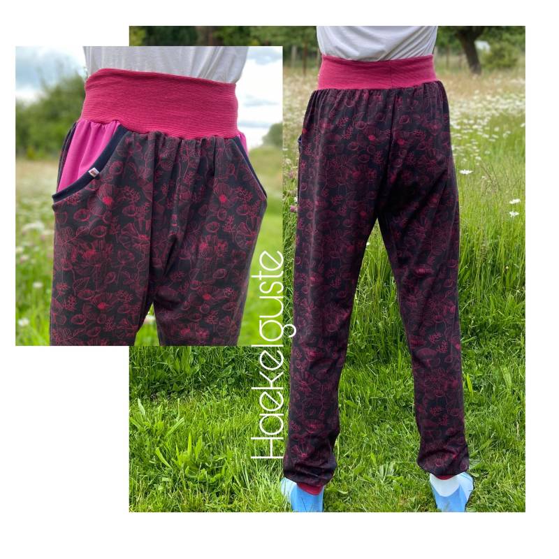 Gr. 36-38 Pumphose , Haremshose Damenhose Hose Damen Xs S Sommerhose Mit Taschen von Haekelguste