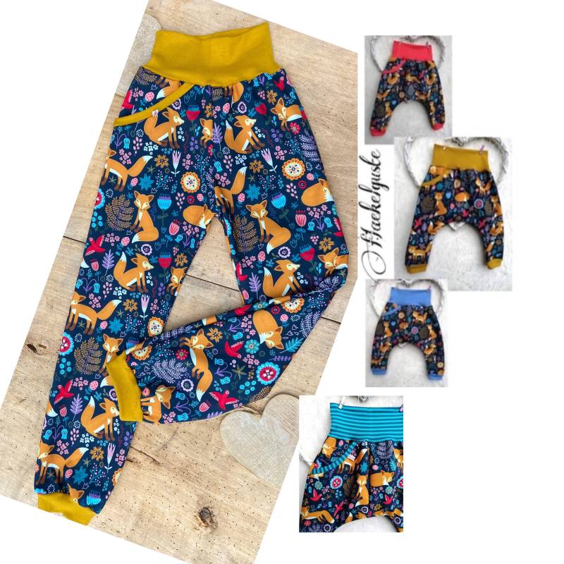 Gr. 74 - 140 Softshell Hose " Fuchs Matschhose Buddelhose Überhose Outdoor Pants Gefütterte Unisex Waldkindergarten Warme von Haekelguste