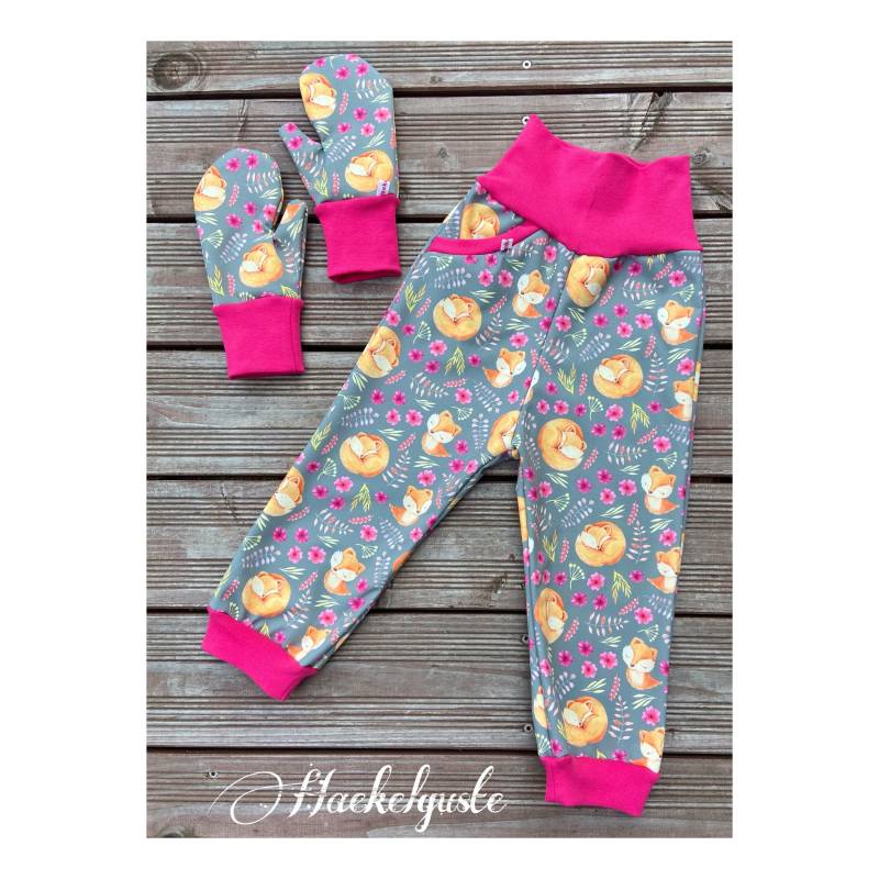 Gr. 74 - 140 Softshell Hose " Fuchs Matschhose Buddelhose Überhose Outdoor Pants Gefütterte Unisex Waldkindergarten Warme von Haekelguste