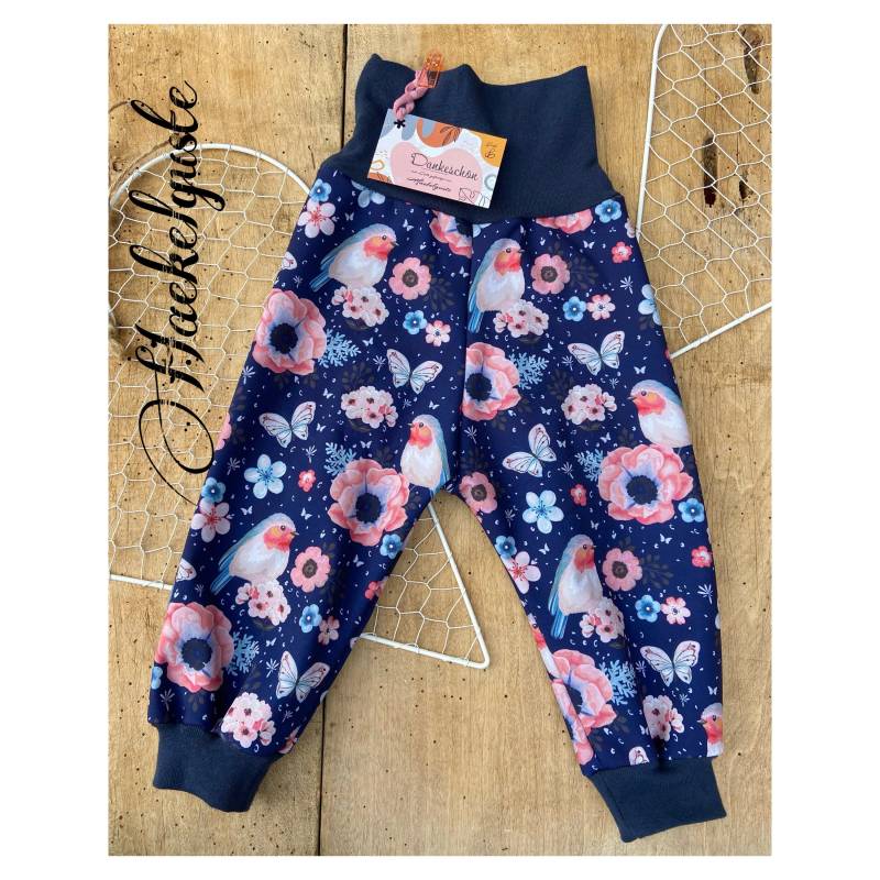 Gr. 80 Softshell Hose " Rotkehlchen Matschhose Buddelhose Überhose Outdoor Pants Gefütterte Unisex Waldkindergarten Warme von Haekelguste