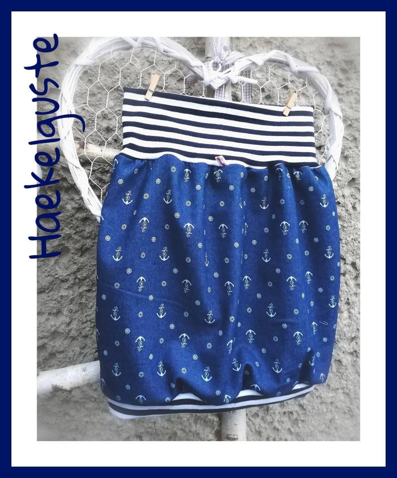 Jeans " Anker Ballonrock Damen Rock von Haekelguste