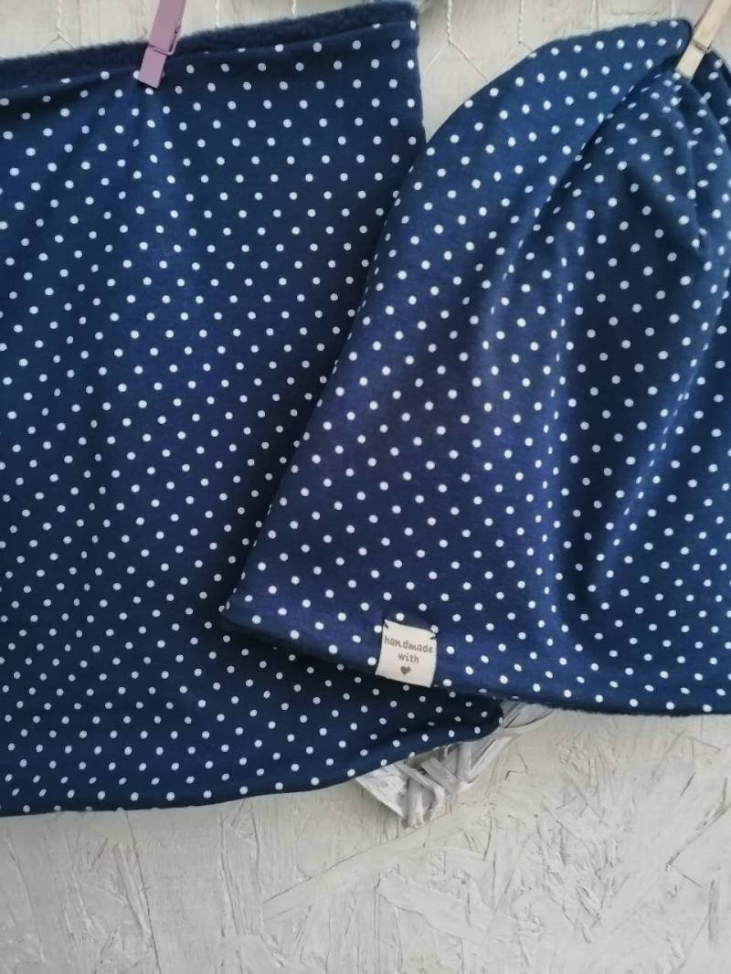 Jersey Oder Fleece Set " Pünktchen von Haekelguste