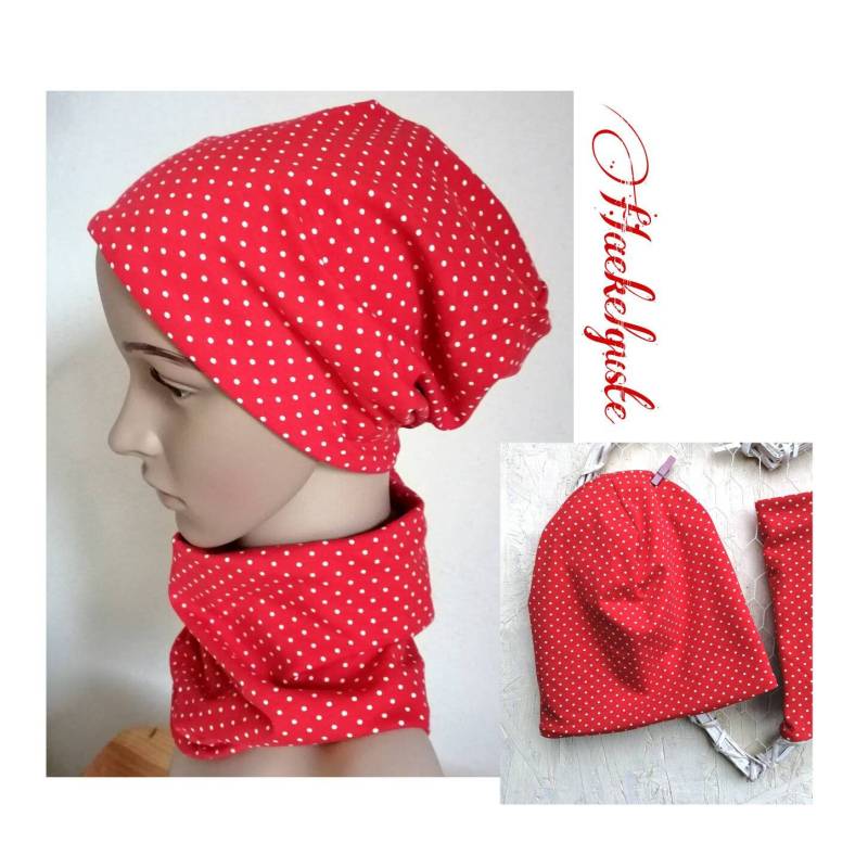 Jersey Oder Fleece Set " Pünktchen von Haekelguste