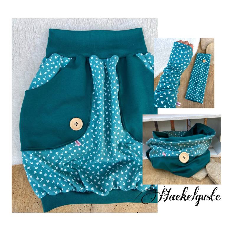 Kombi Bio Jersey " Wünschdirwas Ballonrock von Haekelguste