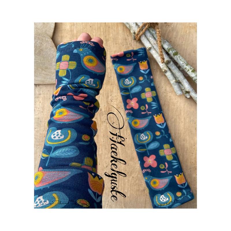 Lange Armstulpen Aus Alpenfleece von Haekelguste