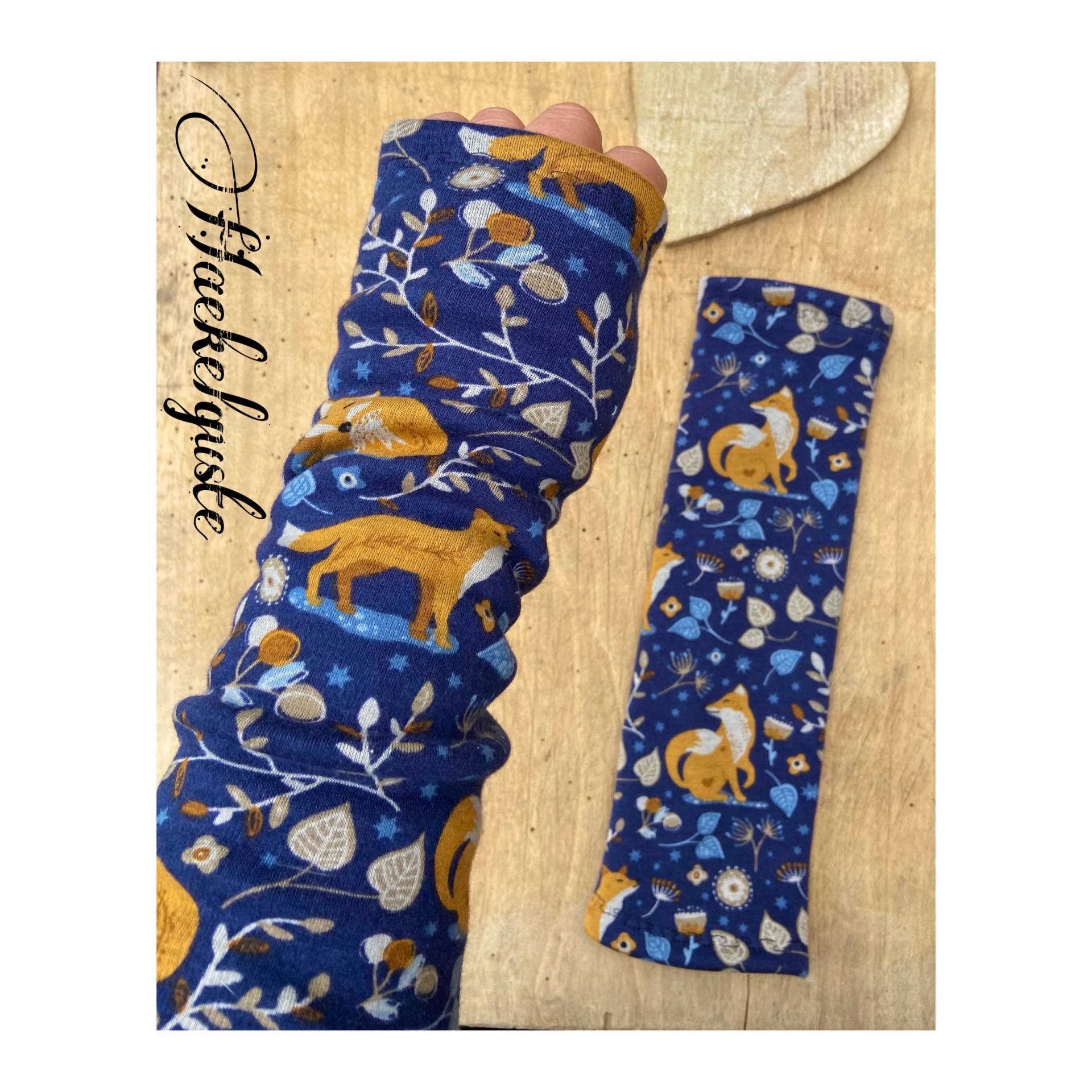Lange Armstulpen Aus Alpenfleece Lange Armstulpen Aus Alpenfleece von Haekelguste
