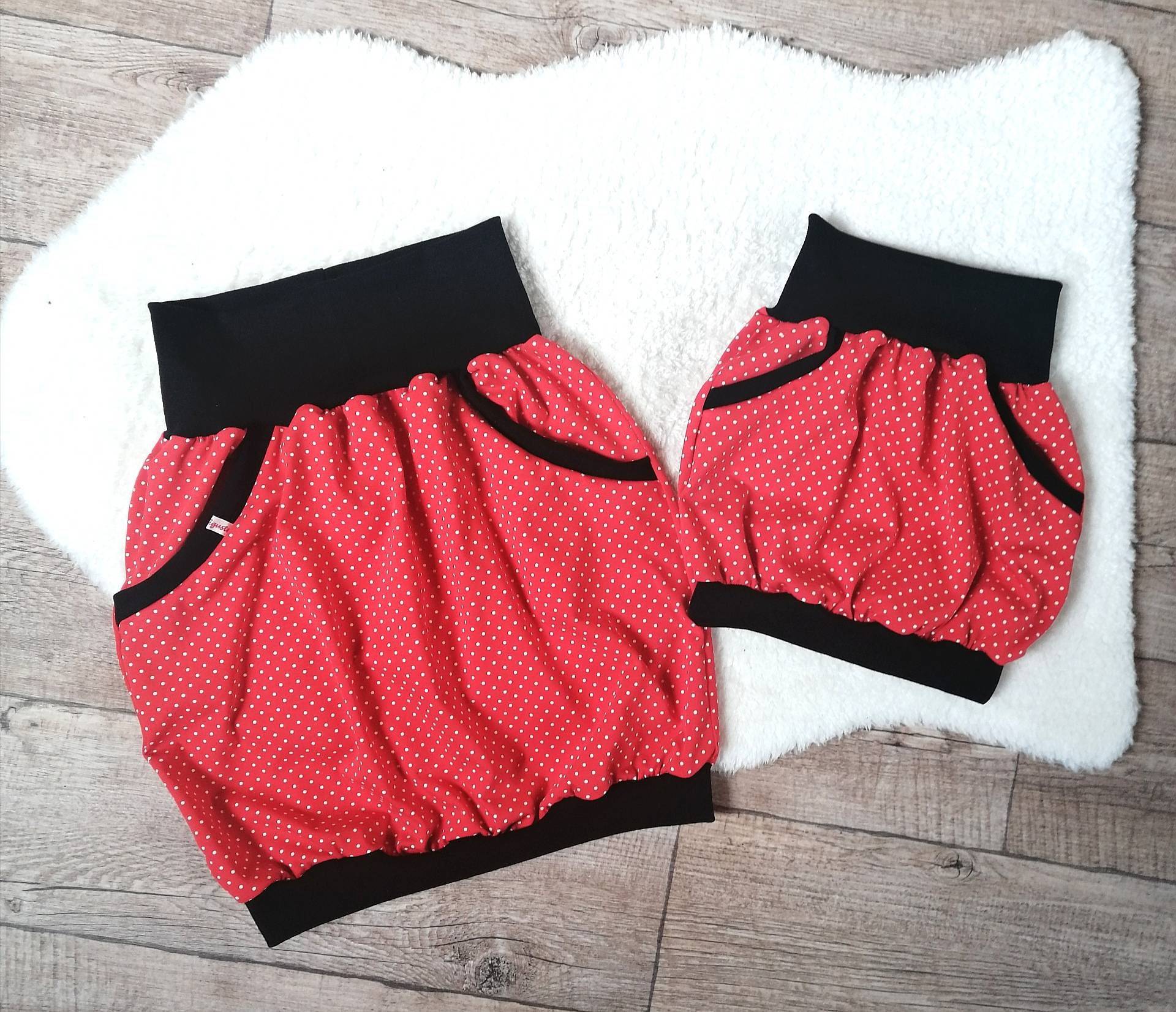 Mama Tochter Ballonrock "Pünktchen" Jersey Rot Punkte Partnerlook Mutter Kind Mama Tochter Ballonrock "Pünktchen" Jersey Rot Punkte Partnerlook Mutter Kind von Haekelguste