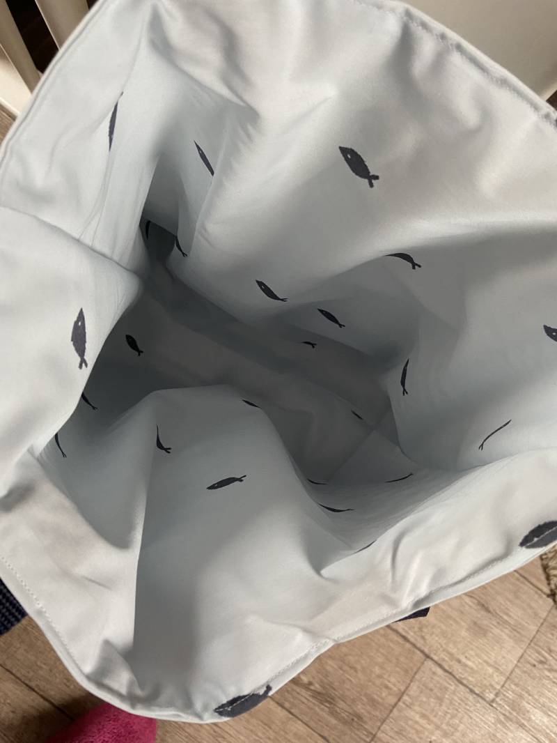 Maritime Tasche , Handtasche Umhängetasche Strandhaus Damen Geschenk Freundin Frau Mama von Haekelguste