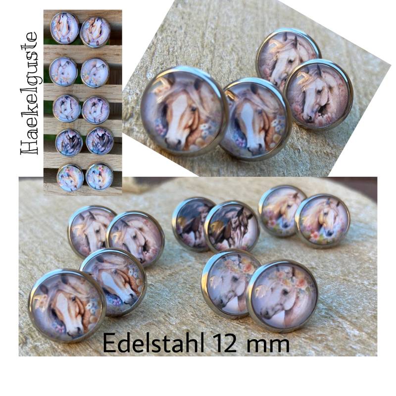 Pferd Ohrstecker 12 Mm Edelstahl Schmuck Ohrringe Mädchen Geschenk Pferdefreunde Pferd Ohrstecker 12 Mm Edelstahl Schmuck Ohrringe Mädchen Geschenk Pferdefreunde von Haekelguste