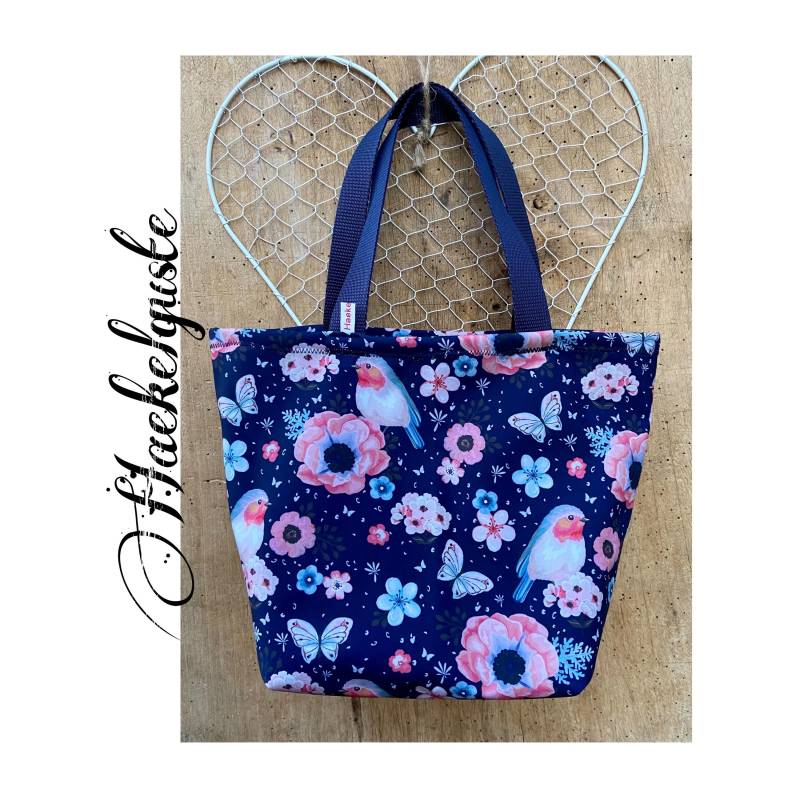 Softshell Beutel " Rotkehlchen Tasche , Handtasche Umhängetasche Wechselsachen Kita Badesachen Wasserdichte von Haekelguste