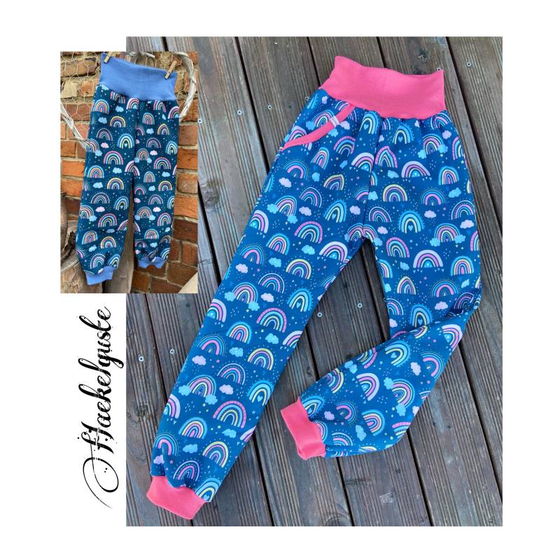 Softshell Hose " Regenbogen Matschhose Buddelhose Überhose Outdoor Pants Gefütterte Unisex Waldkindergarten Warme von Haekelguste