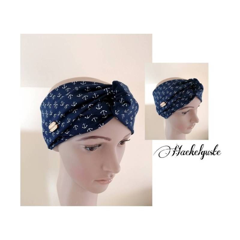 Turban Haarband " Anker Stirnband von Haekelguste