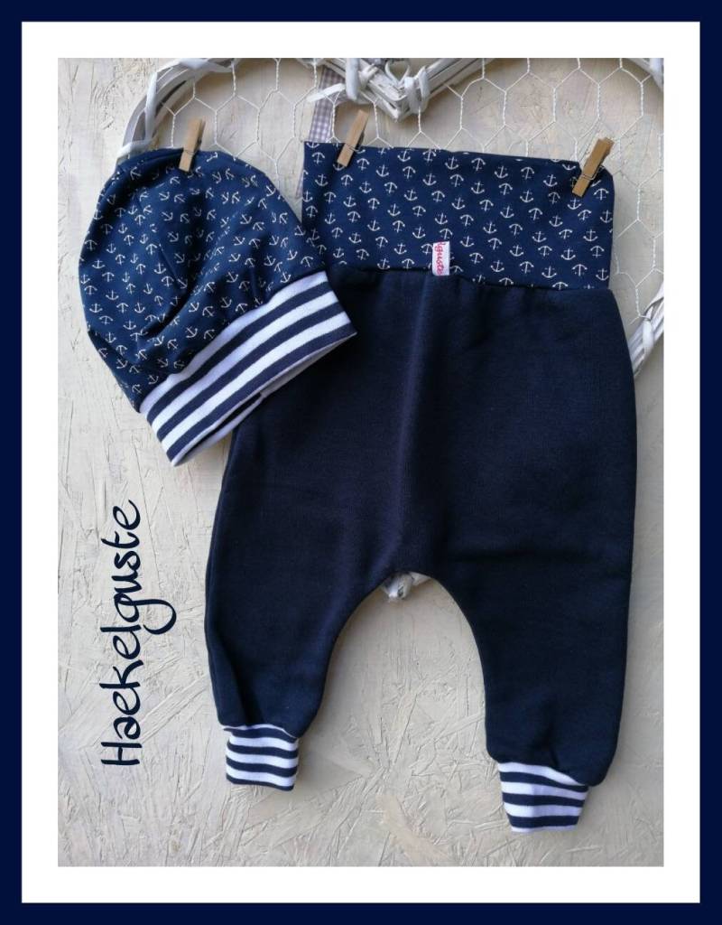 Wunschgröße Pumphose " Anker Sarouelhose Kinder Unisex Jogger Pants von Haekelguste