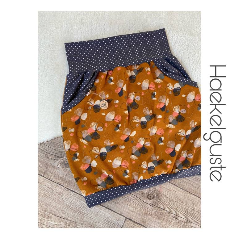 Xs - Xxl Alpenfleece Ballonrock " Blume von Haekelguste