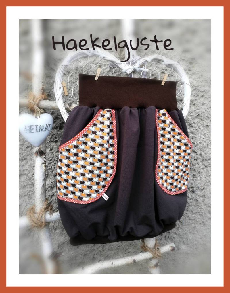 Xs - Xxl " Apfel Gr. 34 52 Ballonrock von Haekelguste