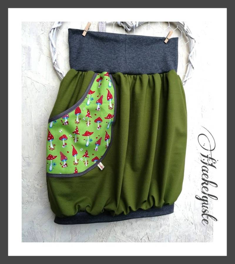 Xs - Xxl " Pilz" Ballonrock Liebling von Haekelguste