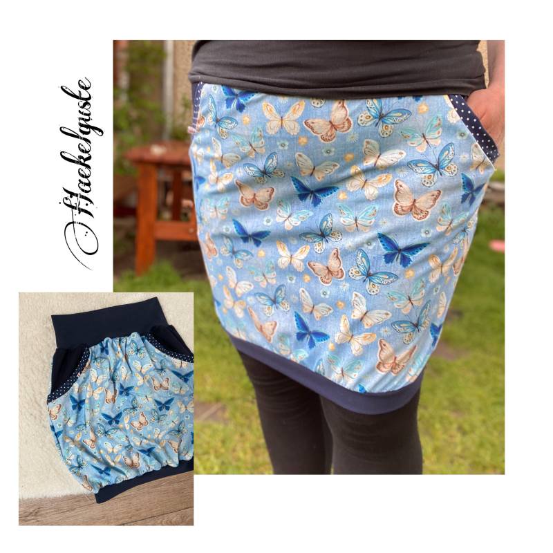 Xs - Xxl " Schmetterling Ballonrock Liebling von Haekelguste