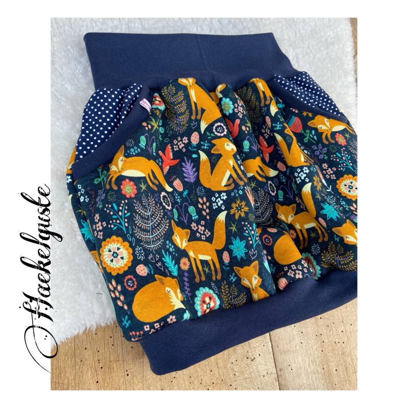 Xs - Xxl Sweat Ballonrock "Fuchs" Jersey von Haekelguste