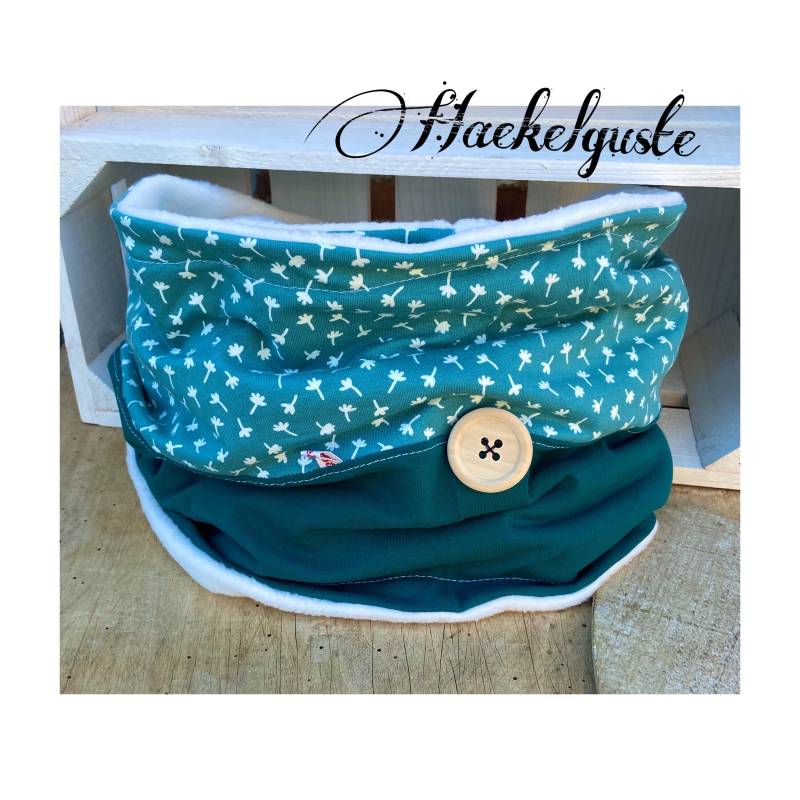 xxl Fleece Loop " Wünschdirwas Schal Pusteblume Damen Geschenk Frau Freundin Herzmensch von Haekelguste