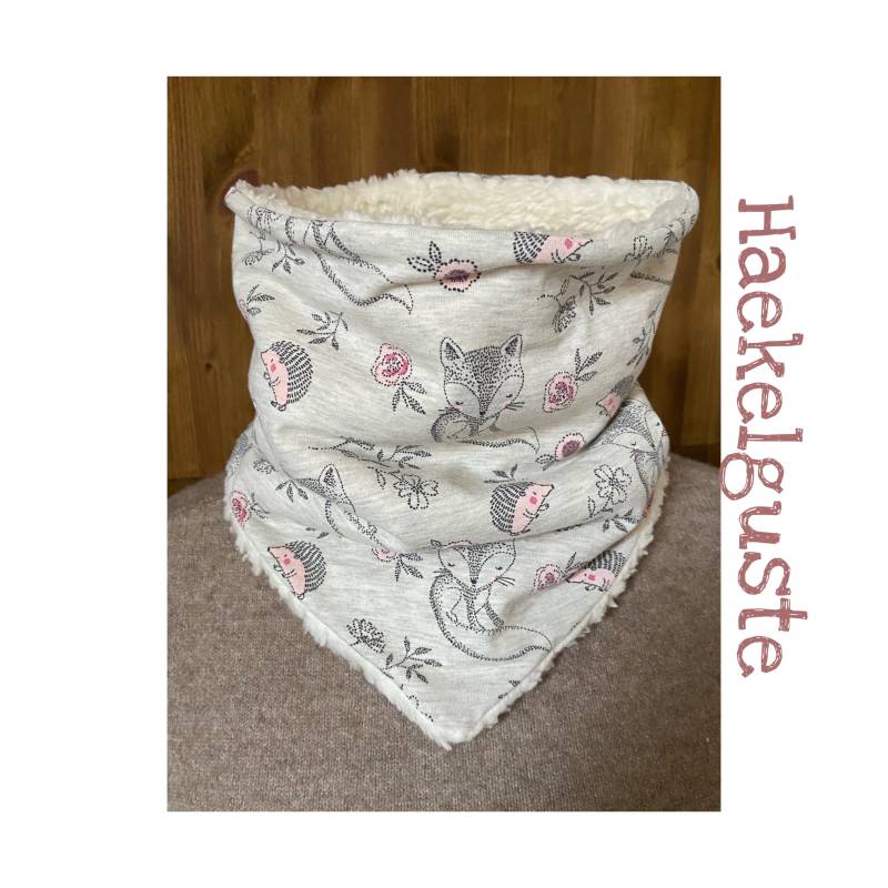 xxl Fleece Schlupf - Loop Schal Damen Tuch Gefüttert Warm Teenager Kinder von Haekelguste