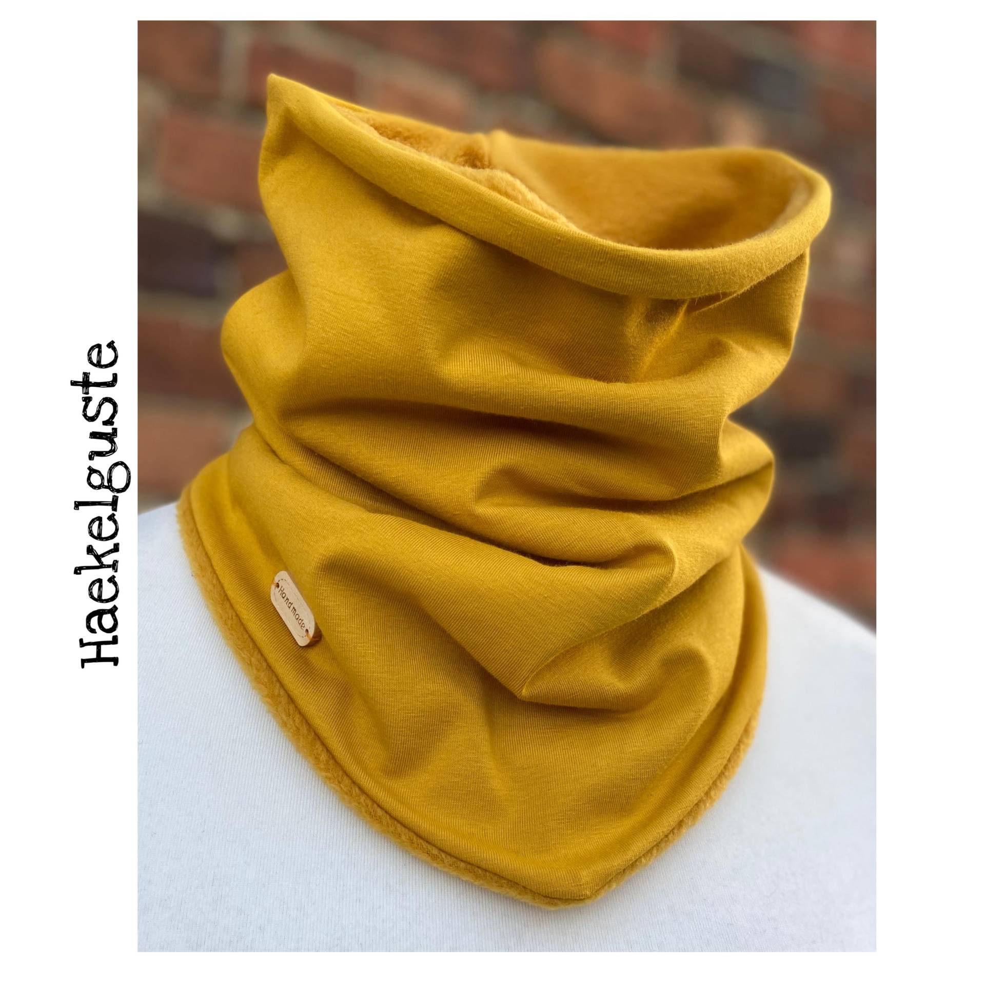 xxl Fleece Schlupf - Loop Schal Okker Senf Curry Gelb Damen Gefüttert xxl Fleece Schlupf - Loop Schal Okker Senf Curry Gelb Damen Gefüttert von Haekelguste