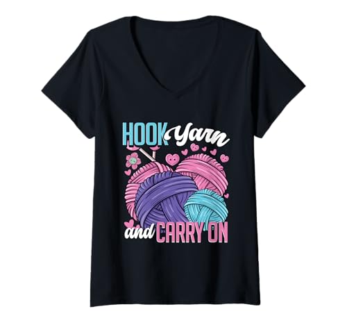 Damen Häkeln Stricken T-Shirt mit V-Ausschnitt Damen Häkeln Stricken T-Shirt mit V-Ausschnitt von Häkeln Häkeln