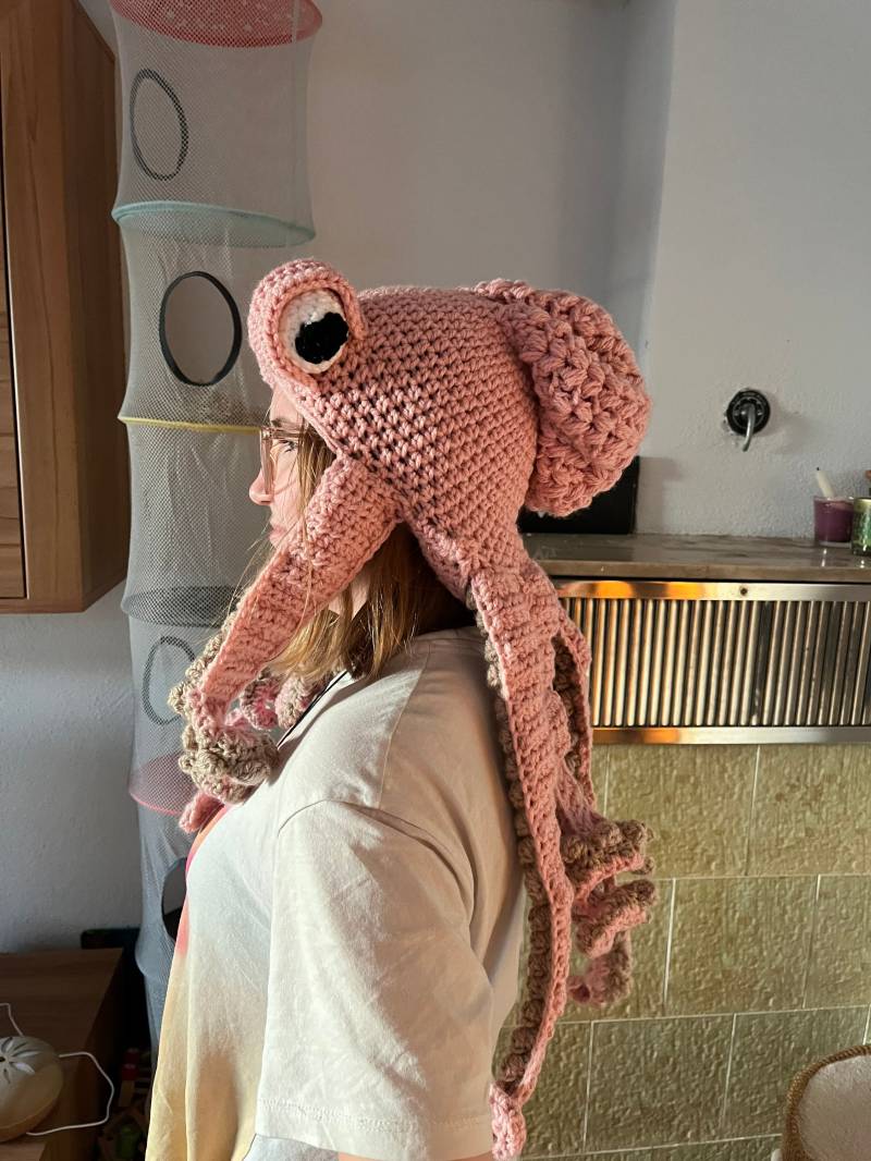 Oktopus Kraken Tintenfisch Mütze in Wunschfarben Sonderanfertigung Oktopus Kraken Tintenfisch Mütze in Wunschfarben Sonderanfertigung von Haekelpirat