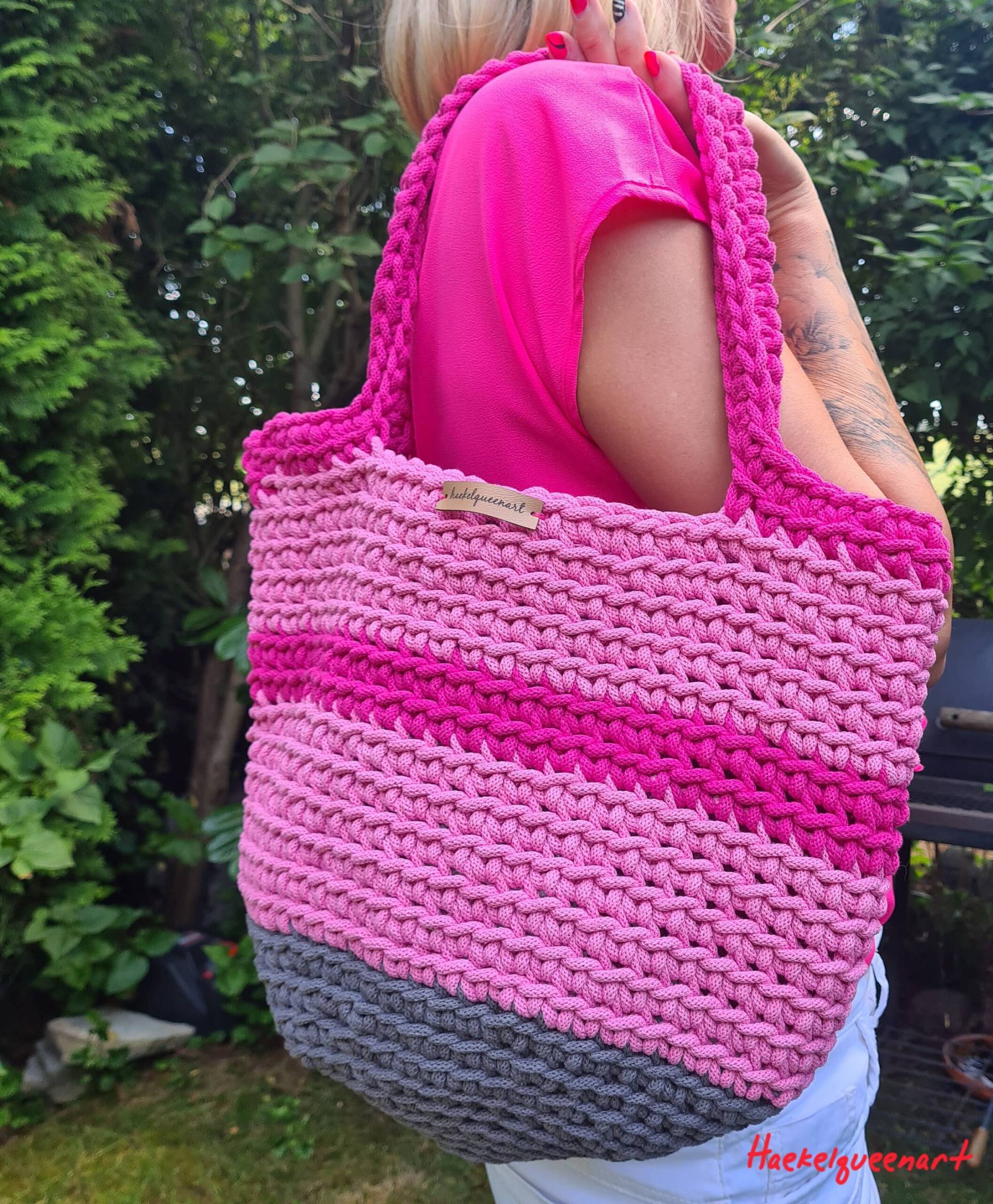 Anfertigung Shopper, Häkeltasche, Handtasche, Tote Bag, Alldaybag, Crochet Bag Anfertigung Shopper, Häkeltasche, Handtasche, Tote Bag, Alldaybag, Crochet Bag von Haekelqueenart