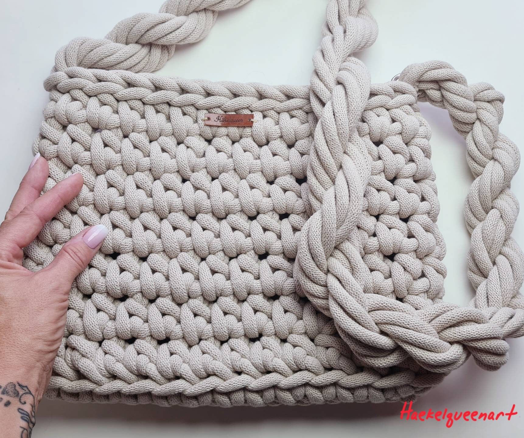 Häkeltasche, Umhängetasche , Tasche Gehäkelt, Jumbobag, Crossbody Bag Häkeltasche, Umhängetasche , Tasche Gehäkelt, Jumbobag, Crossbody Bag von Haekelqueenart