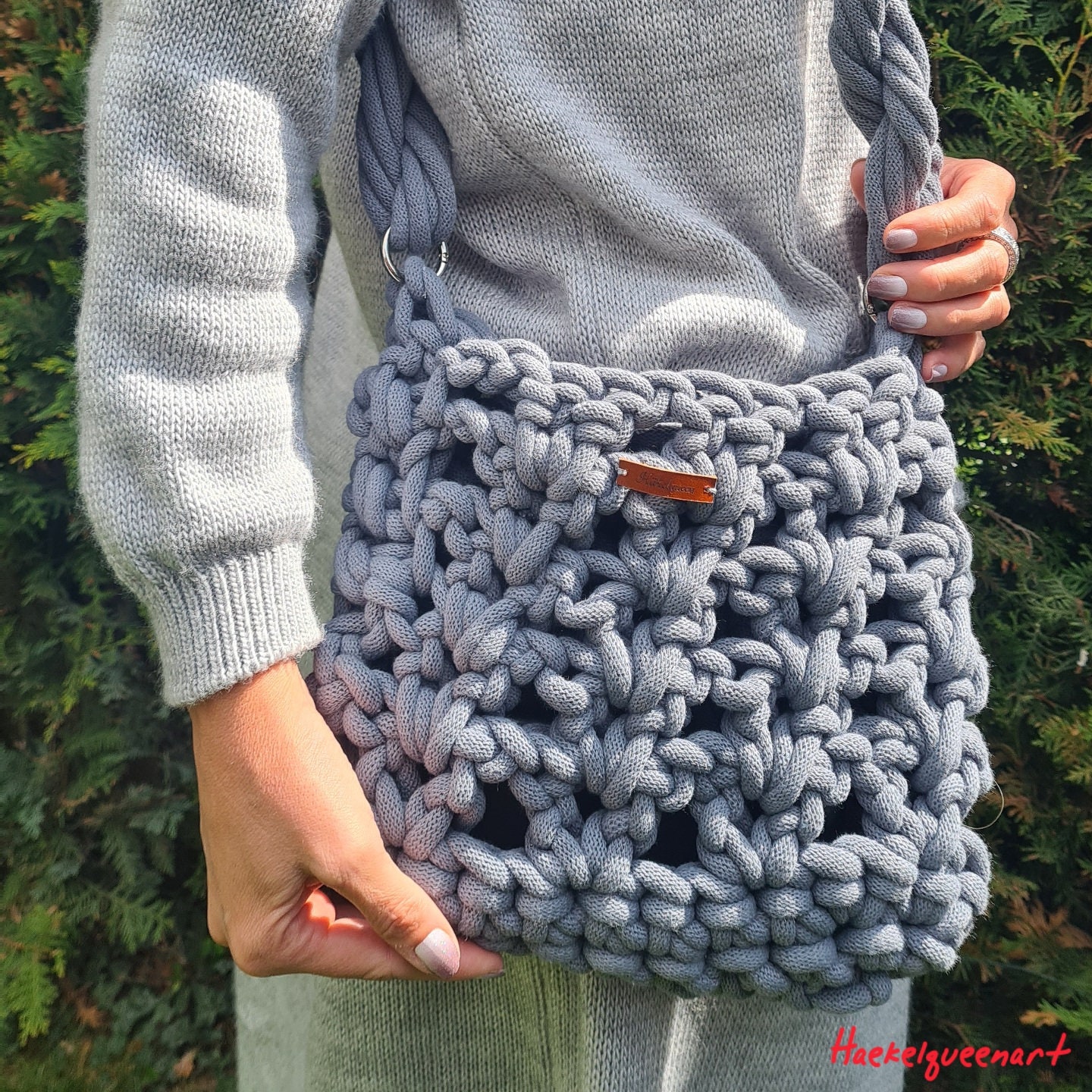 Jumbobag, Häkeltasche, Handtasche, Umhängetasche, Crochet Bag Jumbobag, Häkeltasche, Handtasche, Umhängetasche, Crochet Bag von Haekelqueenart