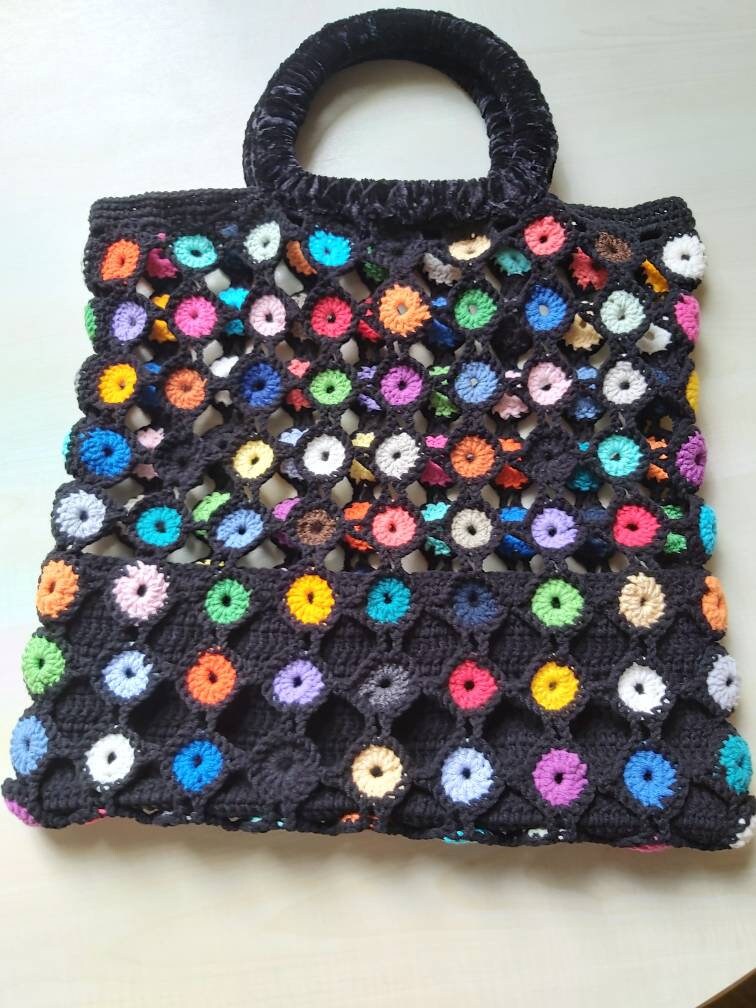 Bunte Einkaufstasche Bunte Einkaufstasche von Haekelsuse