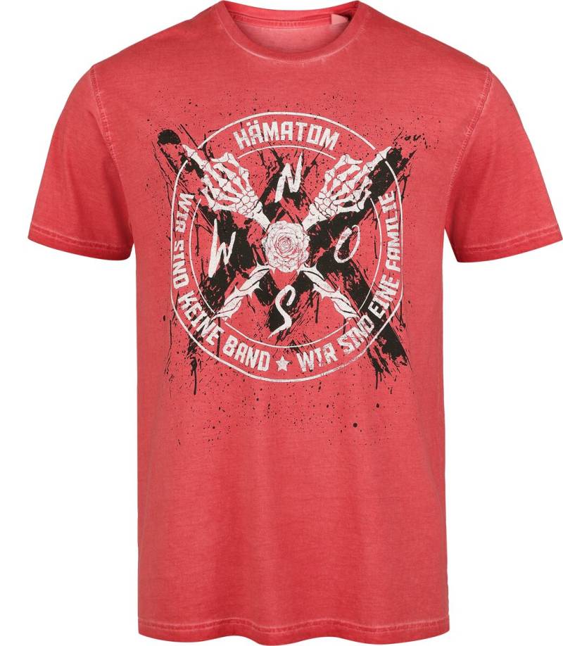 Hämatom Band T-Shirt rot in S von Hämatom