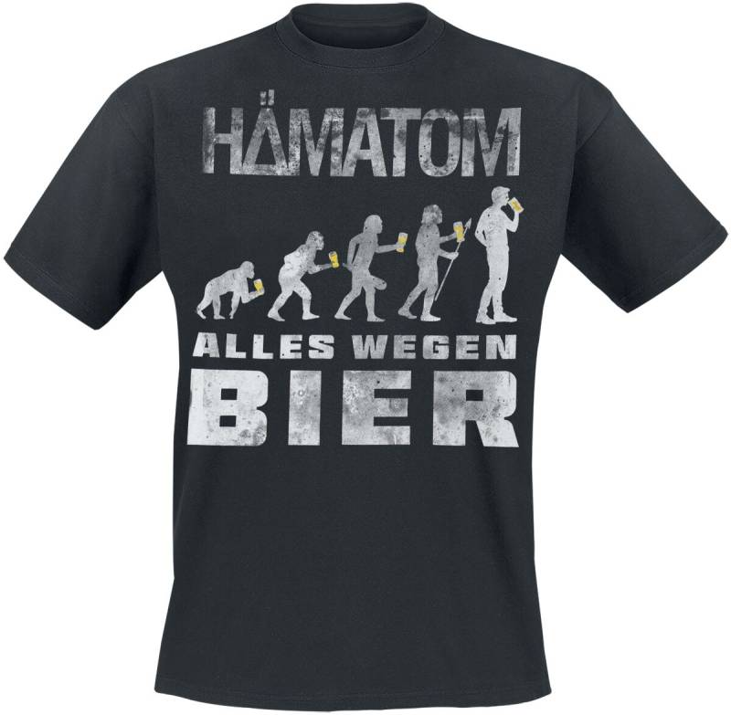 Hämatom Bier T-Shirt schwarz in XL von Hämatom