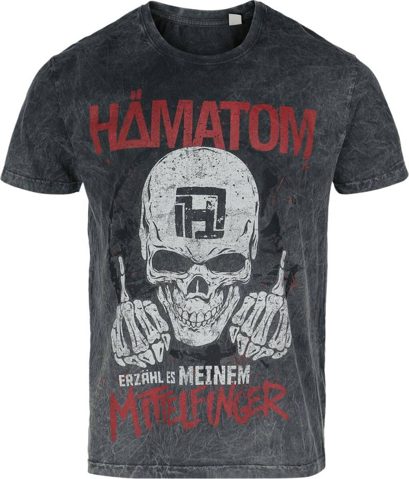 Hämatom Erzähl T-Shirt grau in M von Hämatom