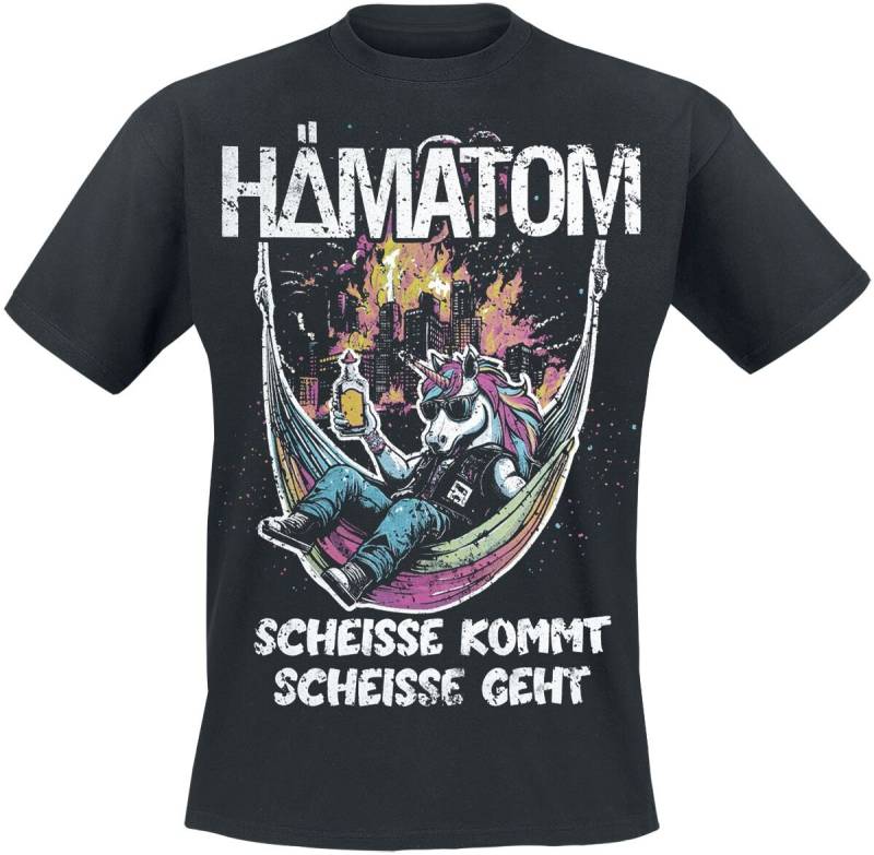 Hämatom Scheisse kommt, Scheisse geht T-Shirt schwarz in L von Hämatom
