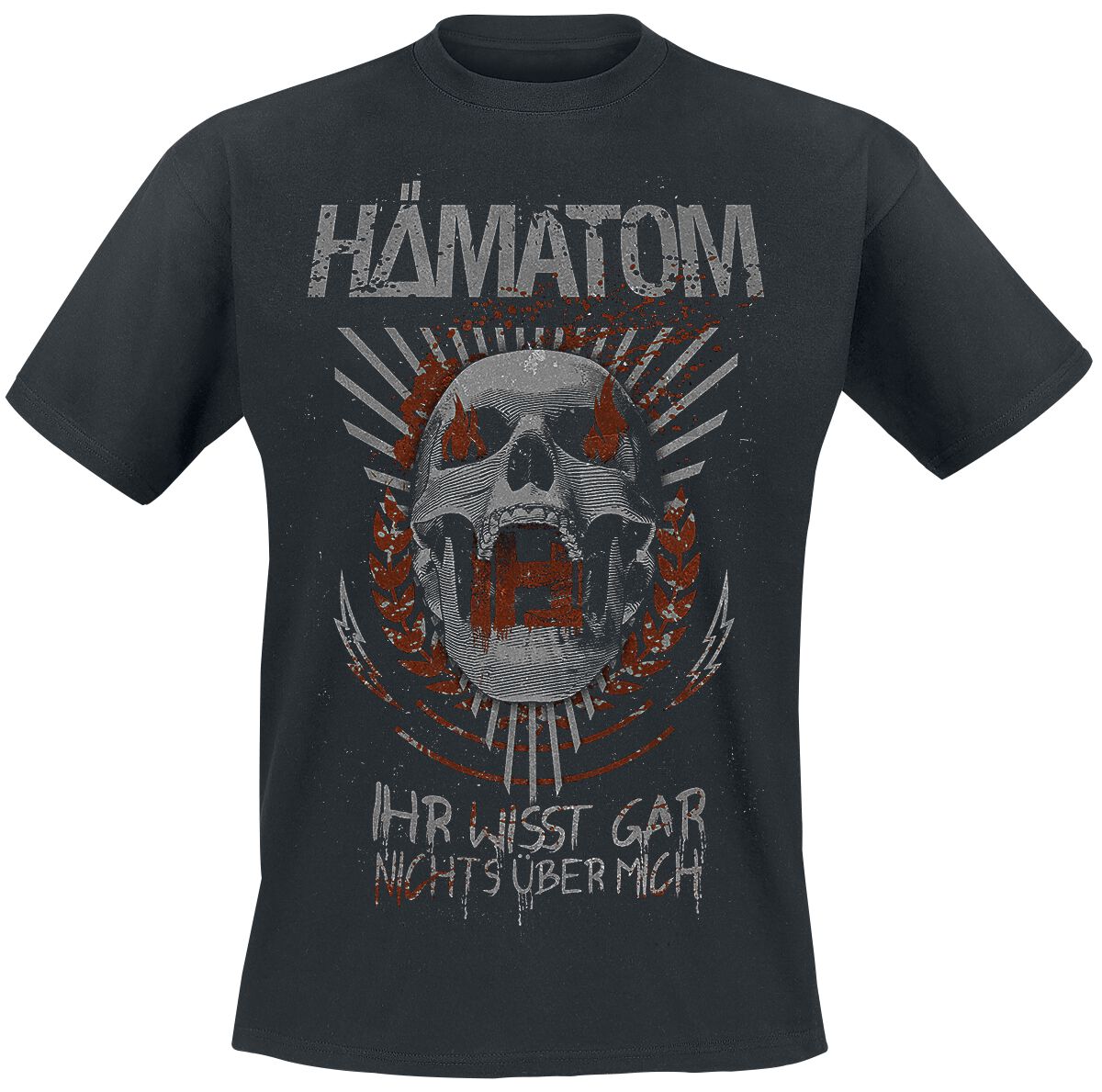 Hämatom T-Shirt - Ihr wisst gar nichts über mich - S bis 5XL - für Männer - Größe 5XL - schwarz  - Lizenziertes Merchandise! von Hämatom