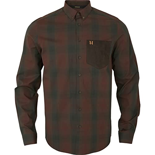 Akkan Shirt | Jagdhemd | Kariertes Flanellhemd für Jäger | Professionelle Jagdbekleidung für Herren | hochwertig & bügelfrei | Jagd Zubehör | Karohemd | Skandinavische Qualität |Größe S von Härkila