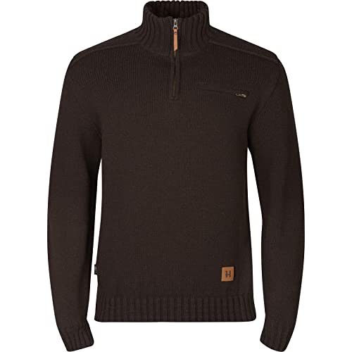 Härkila | Annaboda 2.0 HSP Knit Pullover | Professionelle Jagd Kleidung & Jagd Zubehör für Herren & Damen | Skandinavische Qualität Made to Last | Demitasse Brown, M von Härkila