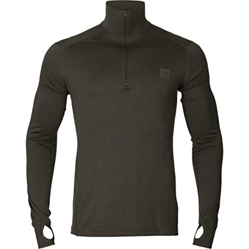 Härkila | Base All Season Half Zip | Professionelle Jagd Kleidung & Jagd Zubehör für Herren & Damen | Skandinavische Qualität Made to Last | Shadow Brown, S von Härkila