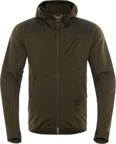 Härkila Deer Stalker Fleecejacke Grün - Leise Pirschjagdjacke für die Jagd - Pirschjacke Grün mit Lüftungsschlitzen, Größe:L von Härkila