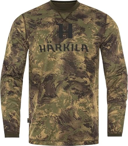Härkila Deer Stalker Langarmshirt - T-Shirt langärmlig für die Pirschjagd - Pirscher Shirt mit Tanatex®-Insektenschutz, Größe:M von Härkila