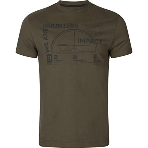 Härkila | Impact S/S t-Shirt | Professionelle Jagd Kleidung & Jagd Zubehör für Herren | Skandinavische Qualität Made to Last | Willow Green, XL von Härkila