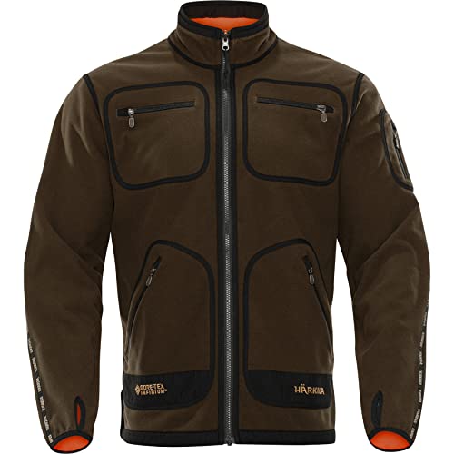 Härkila | Kamko fleece | Professionelle Jagd Kleidung & Jagd Zubehör für Herren & Damen | Skandinavische Qualität Made to Last | Hunting green/Orange blaze, XXL von Härkila