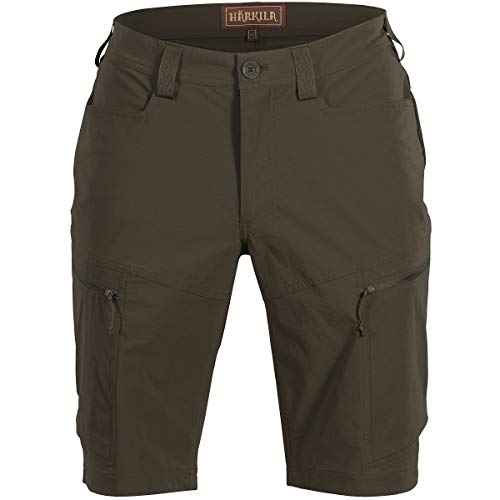 Härkila Kurze Jagdhose Trail Grün Herren - Hose kurz mit Insektenschutz für die Jagd - Robuste Jagdshorts Willow Green, Größe:48 von Härkila