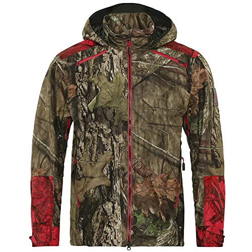 Härkila Moose Hunter 2.0 GTX Jacke - Wasserdichte Jagdjacke Camouflage mit abnehmbarer Kapuze , Größe:54 von Härkila