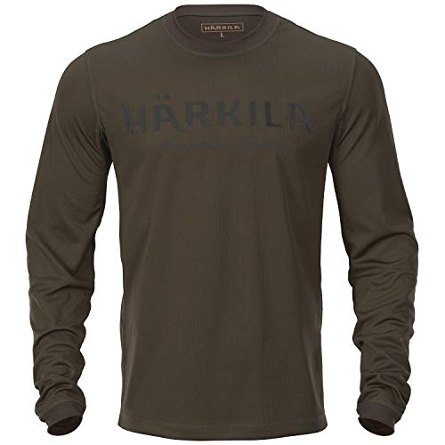 Härkila Mountain Hunter Langarmshirt - Langärmliges Jagdshirt mit antibakterieller Polygiene®-Behandlung - Atmungsaktives und dehnbares T-Shirt für die Jagd, Größe:3XL von Härkila